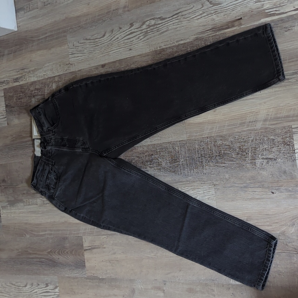 Everlane 90s cheeky straight jean curvy in washed black size 26